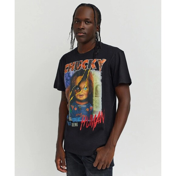 Chucky T-Shirt Men’s 2X (XXL) Black Human Child's Play Tee - Picture 4 of 6